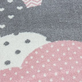 Ružovo-sivý detský koberec 160x230 cm Bambi – Ayyildiz Carpets