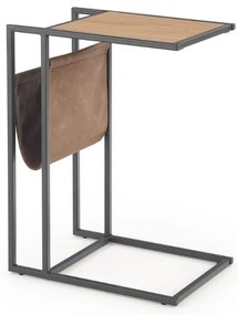 Odkladací stolík Compact, dub zlatý / čierna