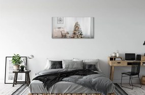 Obraz na plátne vianočné ozdoby 120x60 cm