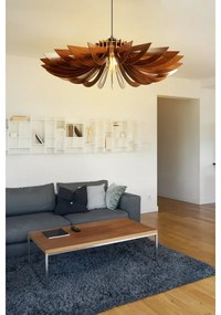 Luster na lanku 1xE27/60W/230V hnedá pr. 52 cm