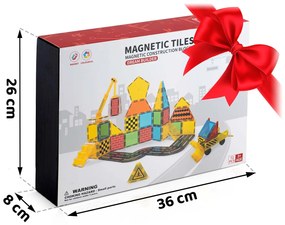 Vzdelávacie stavebné magnetické bloky 72 ks RK-780 Ricokids