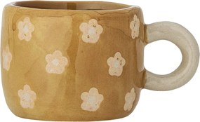 Bloomingville Hrnček na espresso Nini Flowers Brown 110 ml