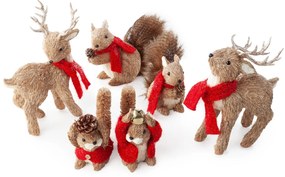 VIANOČNÁ FIGÚRKA REINDEER 21X11 CM VIACFAREBNÁ