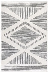 Obojstranný koberec Elle Decoration GEMINI Rhombus strieborný