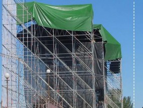 JAGO Plachta 650 g/m², hliníkové oká, zelená, 5 x 8 m