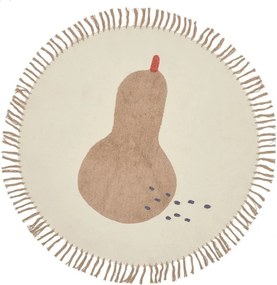 Slonovinový bavlnený detský koberec ø120 cm Tamya – Kave Home