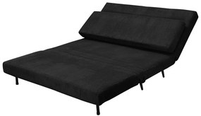 Antracitovosivá menčestrová rozkladacia pohovka 140 cm Mallory – Støraa