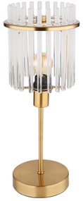 Globo 15698TM - Stolná lampa GORLEY 1xE14/40W/230V pr. 15 cm zlatá
