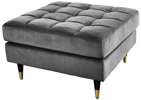 Taburetka Velvet Cozy 80cm grey velvet