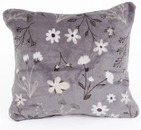 Obliečka na vankúšik mikroplyš Exclusive 40 × 40 cm - Vanessa sivá