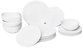 18-dielna súprava bieleho porcelánového riadu Bonami Essentials Purita