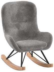 Sivé hojdacie detské kresielko z textílie buklé ROCKY – Vipack