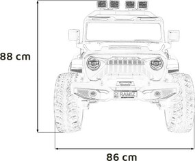 Elektrické autíčko Extreme Sport 4x4 biele