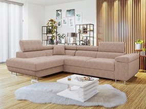 Rohová sedacia súprava Terazuro (ružová)