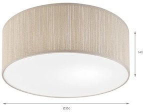 Stropné svietidlo SIRJA 1xE27/15W/230V priemer 35 cm béžové