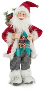 VIANOČNÁ FIGÚRKA MIKULÁŠ 60 CM VIACFAREBNÝ