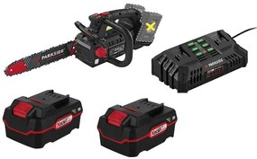 Parkside Performance®  Aku prerezávacia píla na stromy + Akumulátor 20 V 4 Ah, 2 kusy + Dvojitá nabíjačka na akumulátor 20 V/4,5 A  (800011289)