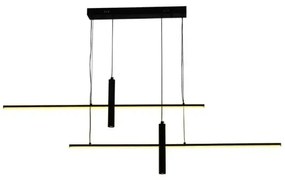 LED Stmievateľný luster na lanku LED/70W/230V 3000-6500K + diaľkové ovládanie