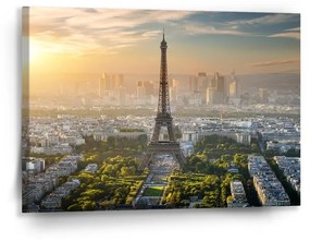 Sablio Obraz Paríž Eiffelova veža Skyline - 90x60 cm
