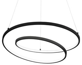 Ideal Lux Oz LED závesné svietidlo Ø 80 cm čierna