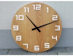 Sammer DREVENÉ rustikálne hodiny dub DIGIT 49 cm DigitWood49