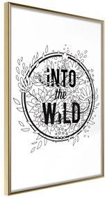 Artgeist Plagát - Into The Wild [Poster] Veľkosť: 20x30, Verzia: Zlatý rám