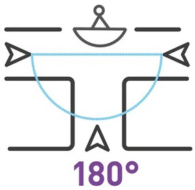 Dohľadové hemisférické zrkadlo 1/4 sféry, priemer 1150 mm