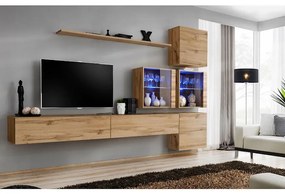 Obývacia stena Switch XIX Sklo +LED Wotan