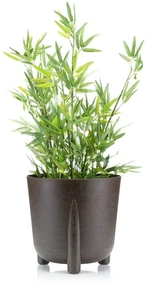 PLASTOVÝ KVETINÁČ MOSS ECO 25X26 CM TMAVOHNEDÁ