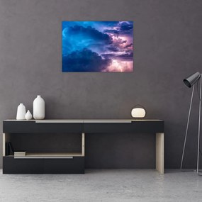 Sklenený obraz mračien (70x50 cm)