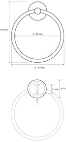 Sapho Sapho, X-ROUND WHITE kruh, biela, XR411W