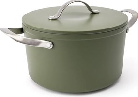 Elmich Nepriľnavý keramický hrniec Zen Ø 20 cm – olivovozelená