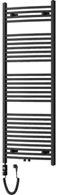 Mexen Ares, elektrické vykurovacie teleso 1500x600 mm + vykurovacia tyč 900 W, čierna, W102-1500-600-2900-70