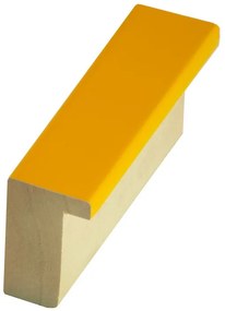 DANTIK rám na obraz 29,7x42 | PERLA žlutá lesklá vysoká (Plexi Čiré)