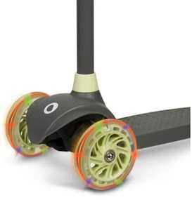 Lionelo - Detská kolobežka JESSY 3xAA sivá/zelená