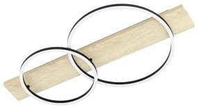 Eglo 901716 - LED Stropné svietidlo BOYAL 2xLED/12W/230V 3000K béžová/čierna
