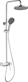 Rea Rebel, sprchový-vaňový set s dažďovou a ručnou sprchovou hlavicou, chrómová, REA-P2415