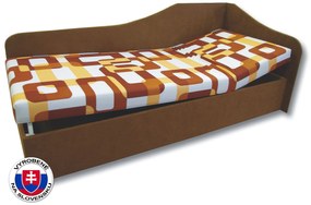 Jednolôžková posteľ (váľanda) 90 cm Abigail (Gusto 11 + Hnedá 13) (P). Vlastná spoľahlivá doprava až k Vám domov. 793063