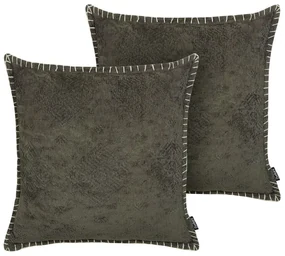 Set 2 ks. vankúšov 45x45 cm MILDURA (sivá). Vlastná spoľahlivá doprava až k Vám domov. 1022612