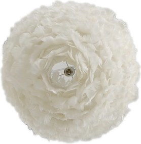 Závesný luster Feathry 60 cm biely
