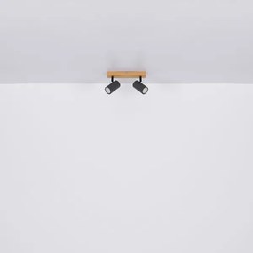 Globo 57911-2G - Bodové svietidlo ROBBY 2xGU10/35W/230V šedá/hnedá