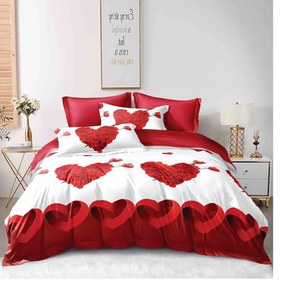 Bavlnené posteľné obliečky 7-dielne Heart R3005