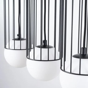 Sollux SL.1334 - Luster na lanku BRINA 3xG9/8W/230V čierna