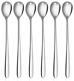 Latte lyžičky so srdiečkom 6 ks set - Love Cutlery - 116606