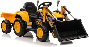 LEAN CARS Nabíjací traktor s lyžicou BW-X002A Žltý