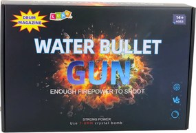 LEAN Toys Puška AK na vodné guľôčky hydrogél s mieridlom a okuliarmi 96 cm