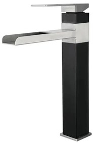 Vodopádová kúpeľňová batéria - Hankir (30cm) Chrómovo čierna