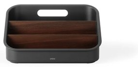 Čierny kúpeľňový organizér na kozmetiku z recyklovaného plastu Bellwood – Umbra