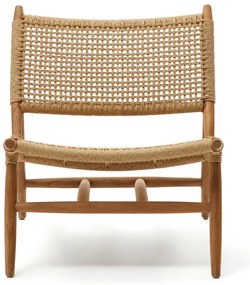 Drevené záhradné kreslo v prírodnej farbe Codolar - Kave Home