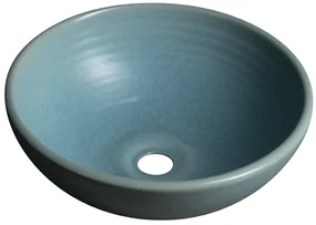 Sapho Sapho, ATTILA keramické umývadlo, priemer 43cm, tyrkysová, DK018